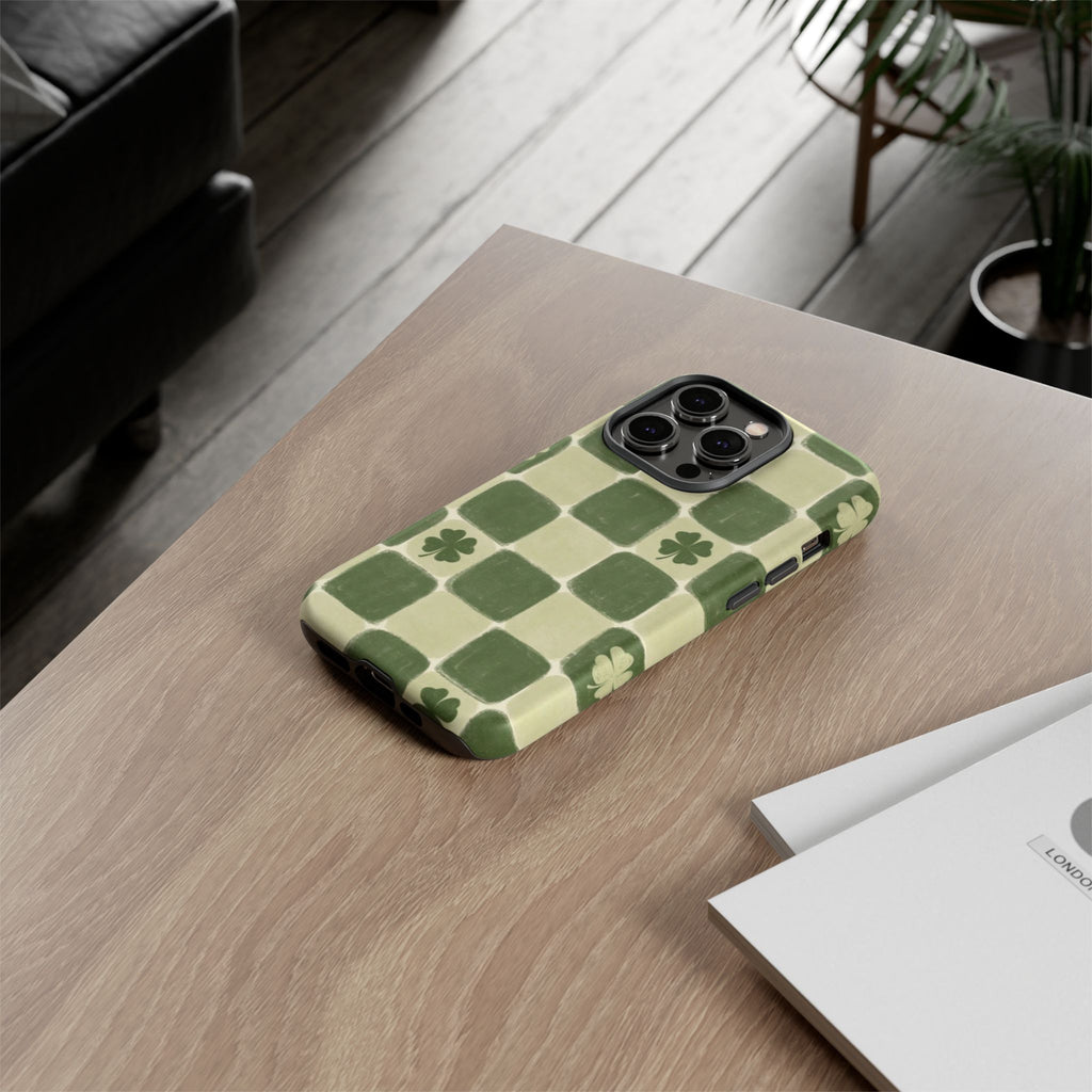 Clover Checker Tough Phone Case
