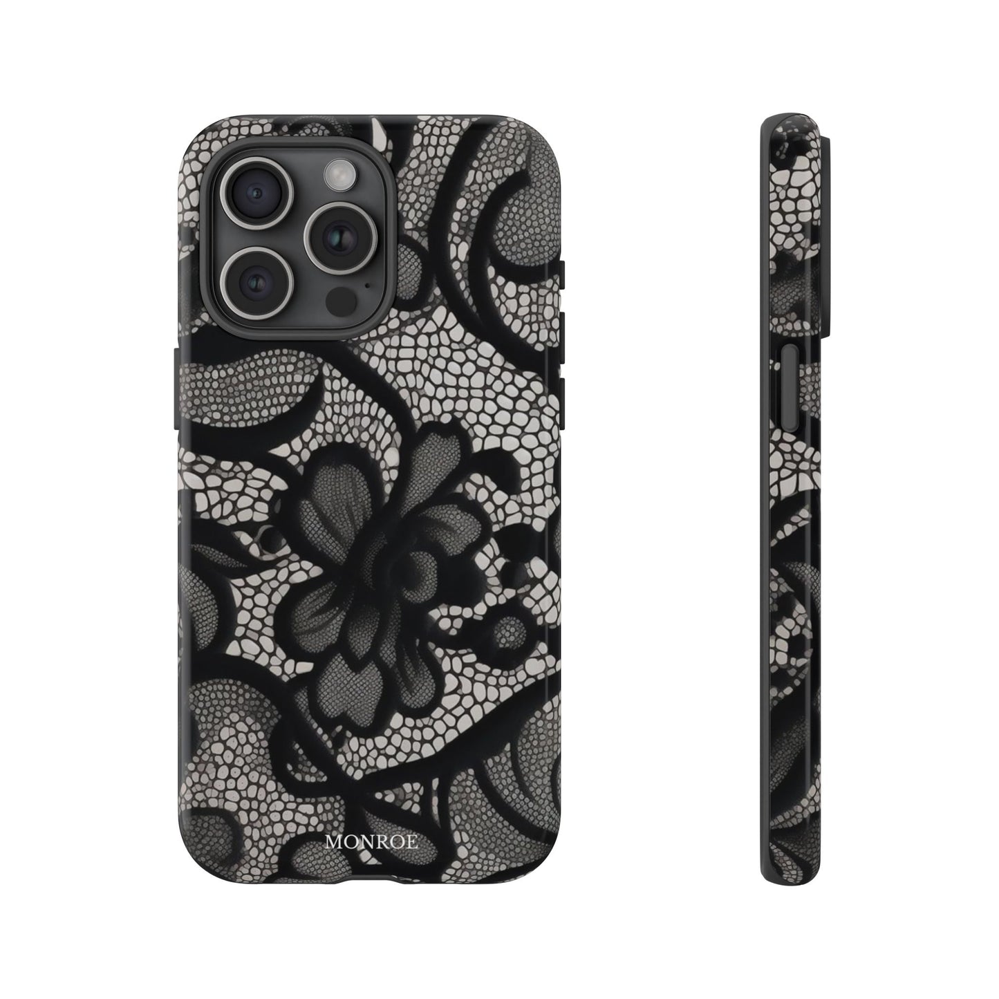 Black Floral Vintage Case