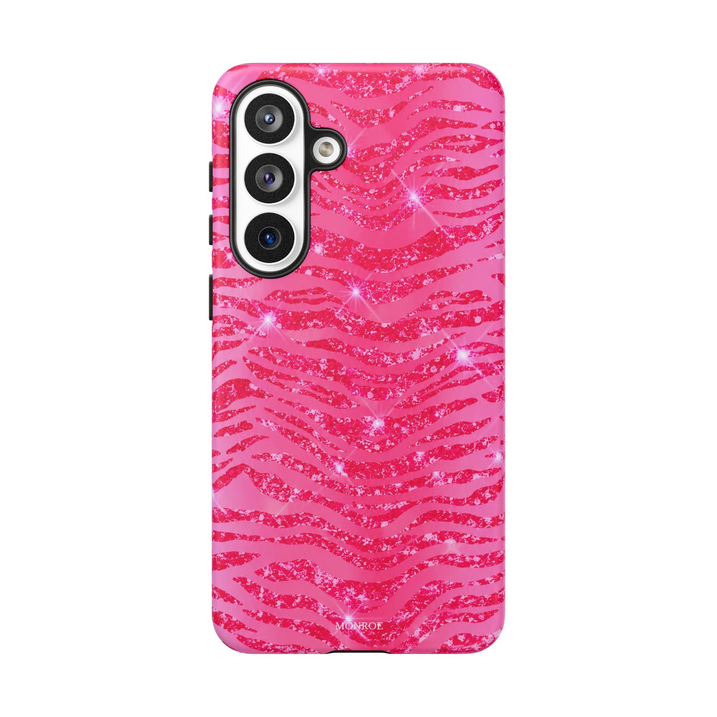 Pink Glitter Zebra Tough Case