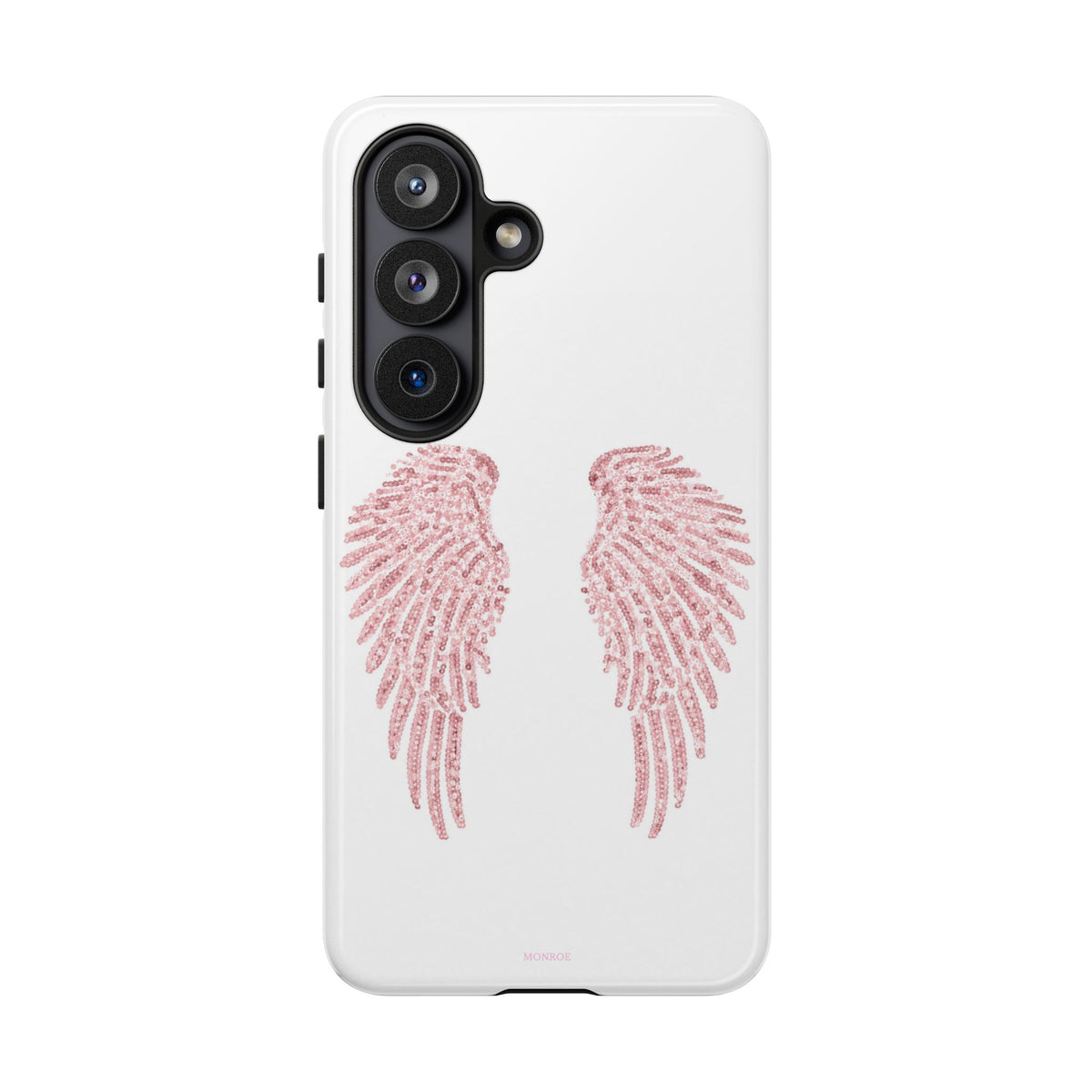 White & Pink Wings Tough Case