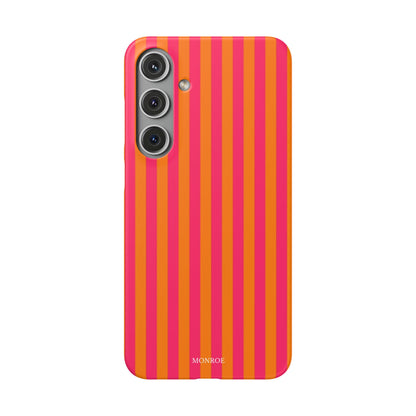 Striped Orange & Pink Case