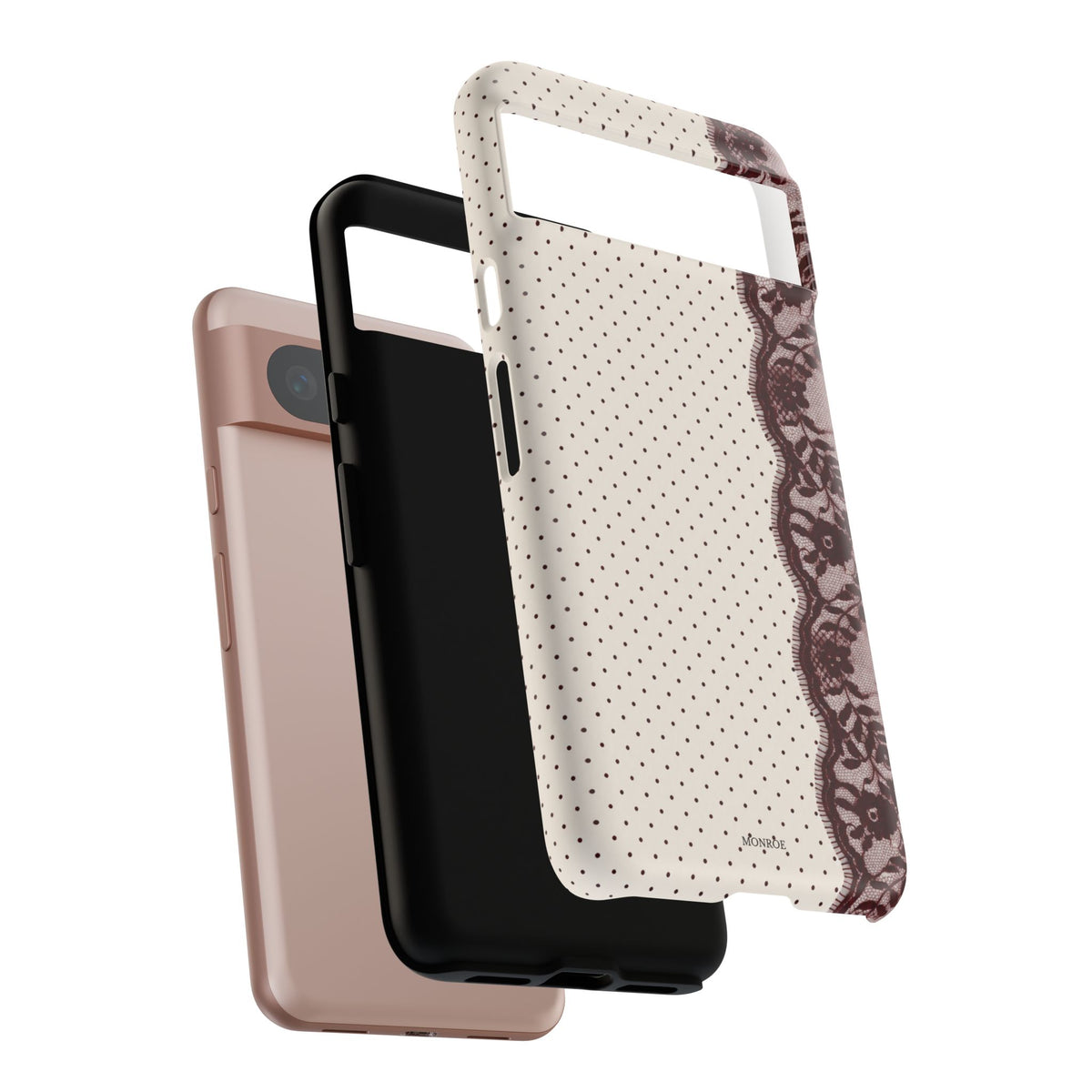 Burgundy Lace Edge Tough Case