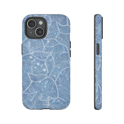 Glacier Blue Floral Tough Case