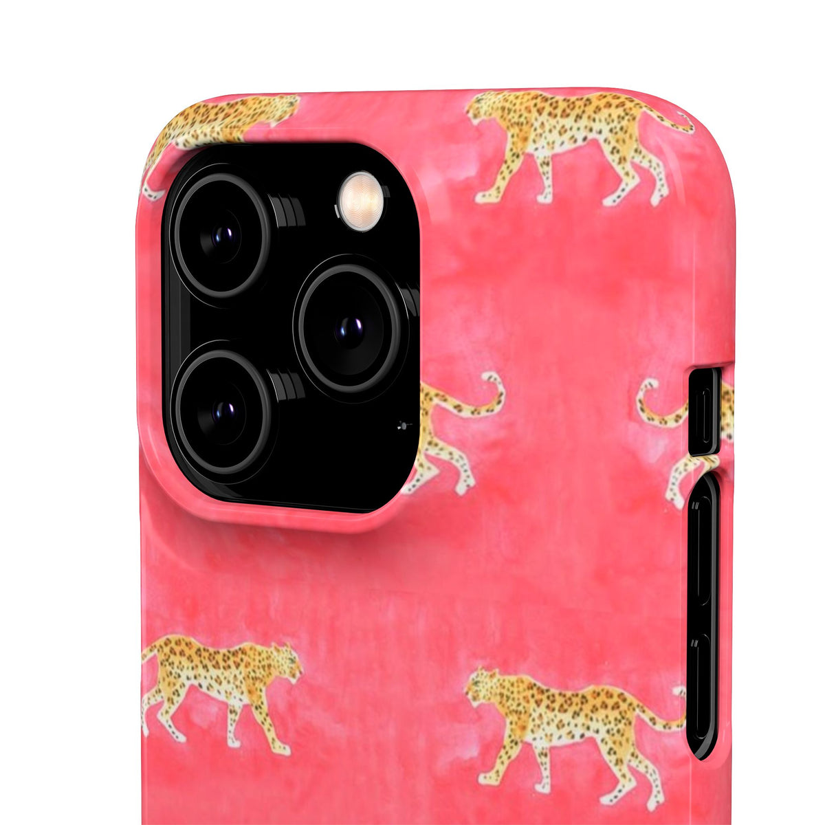 Pink Watercolor Leopard Case