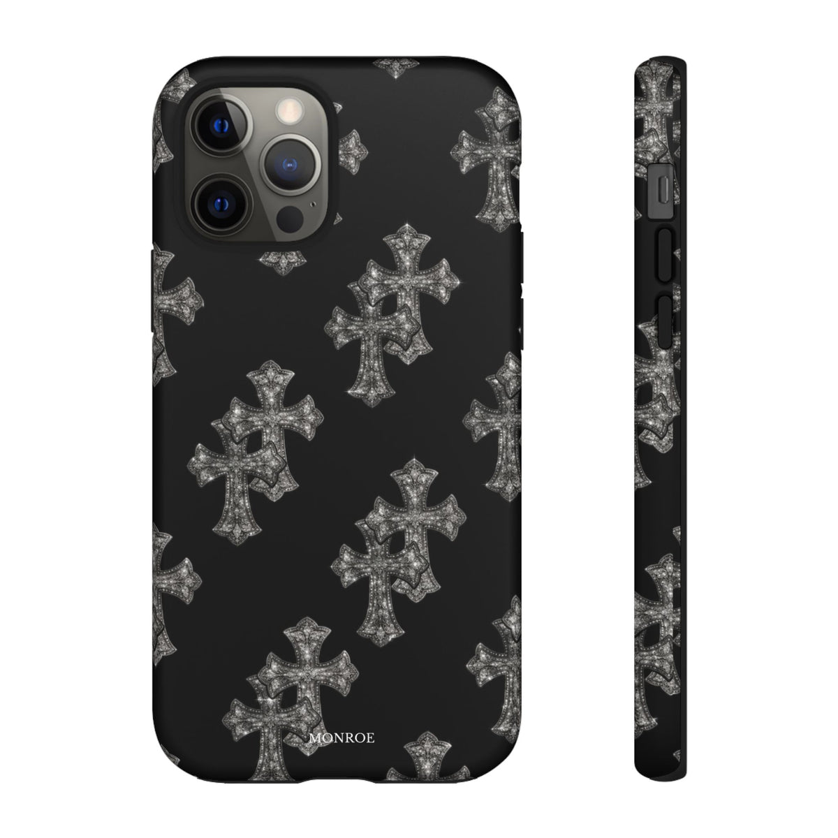 Black Crystal Cross Tough Case
