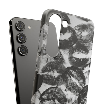 Black & White Kiss Print Case