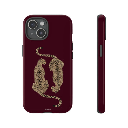 Burgundy Cheetah Tough Case