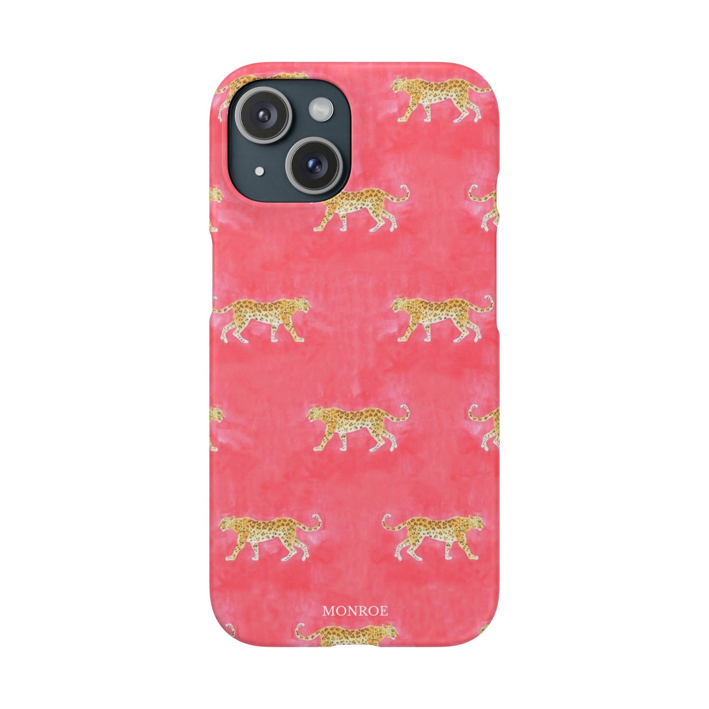 Pink Watercolor Leopard Case