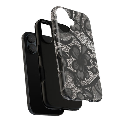 Black Floral Vintage Case