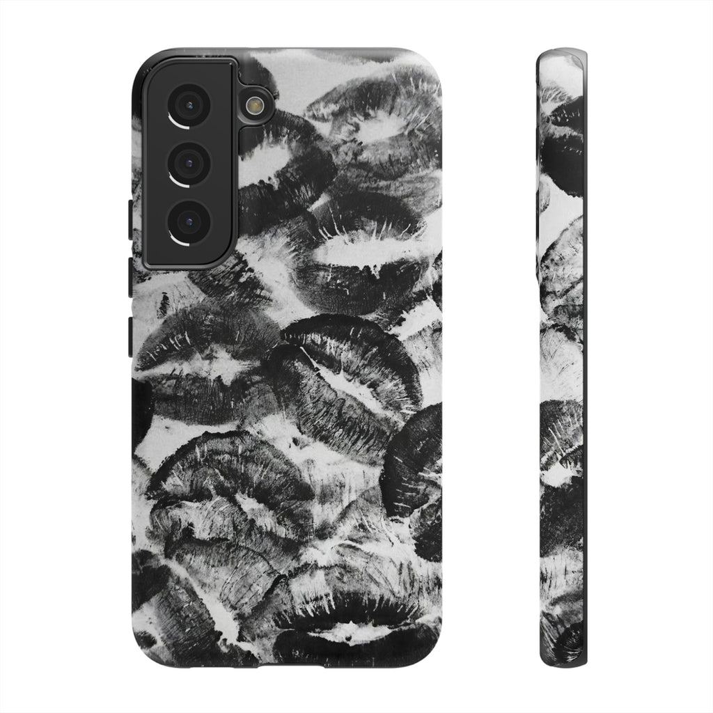 Black and Kiss Design Phone Case