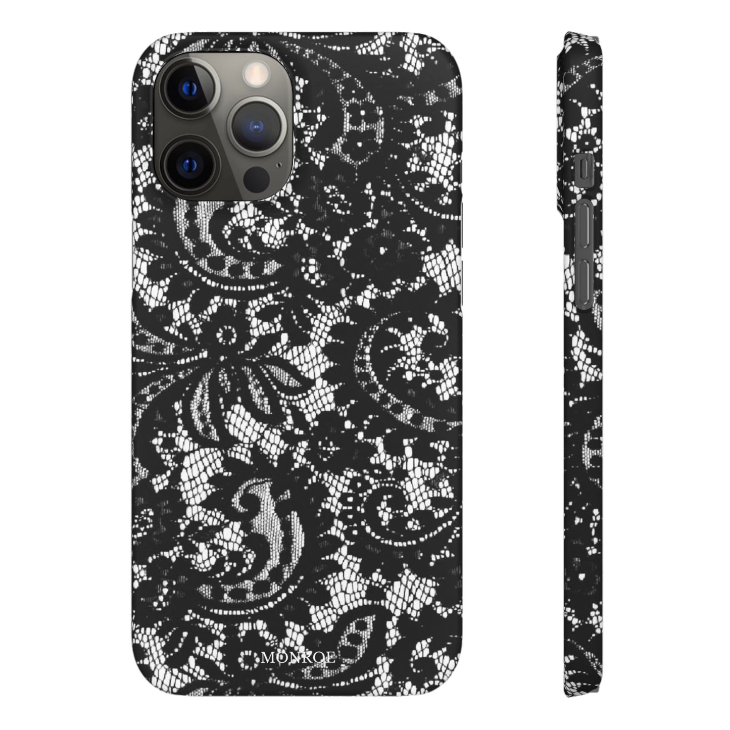 Black Lace Elegant Pattern Case