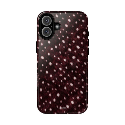 Burgundy Spotted Fur Tough Case