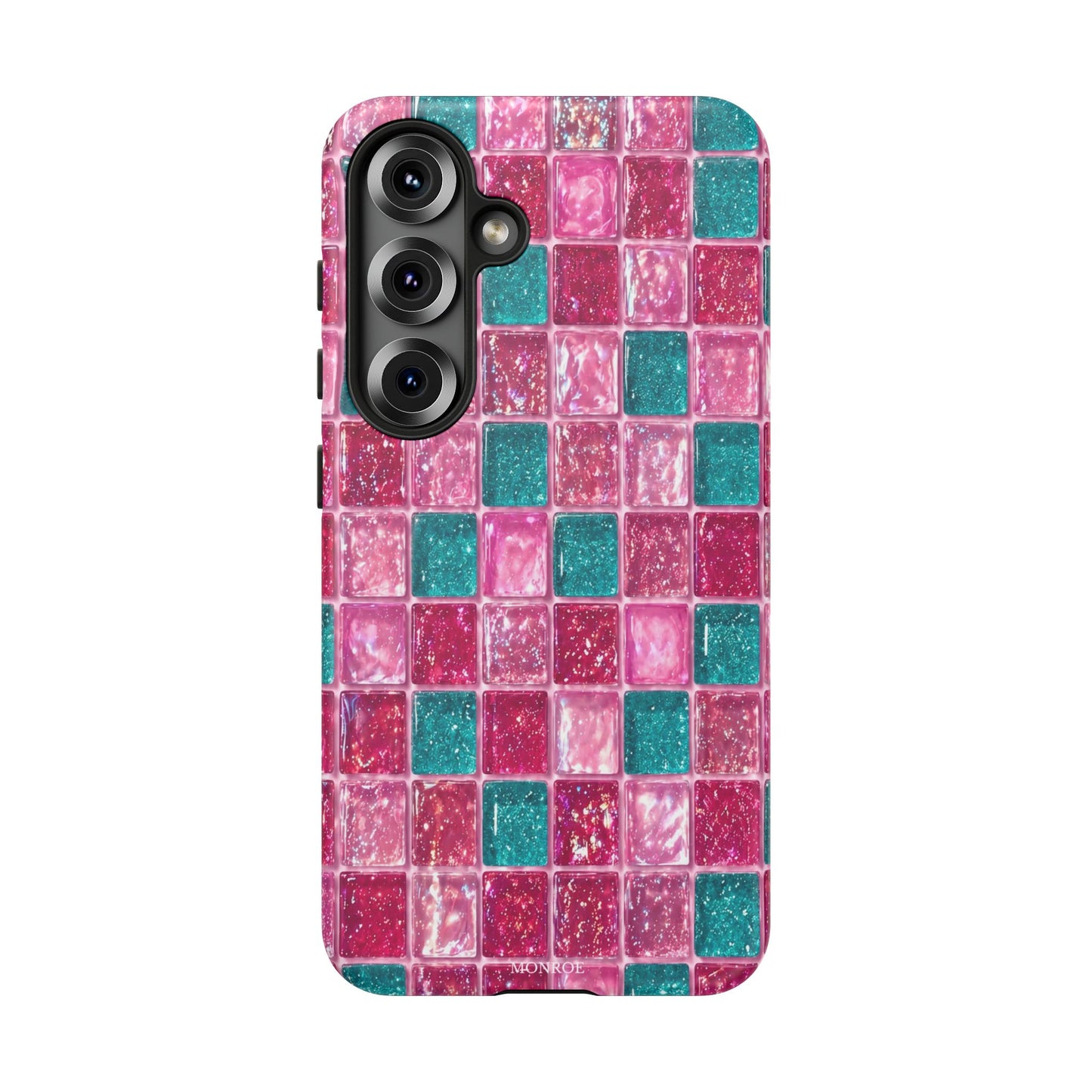 Pink Teal Mosaic Tough Case
