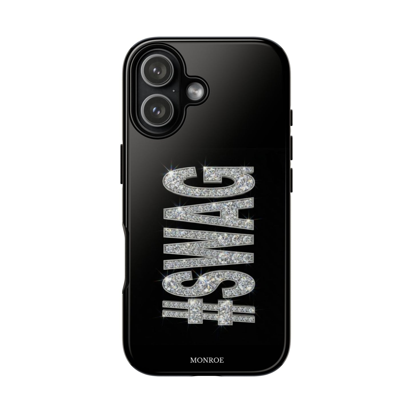“#SWAG” Black Bling Tough Case