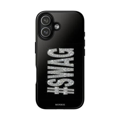 “#SWAG” Black Bling Tough Case
