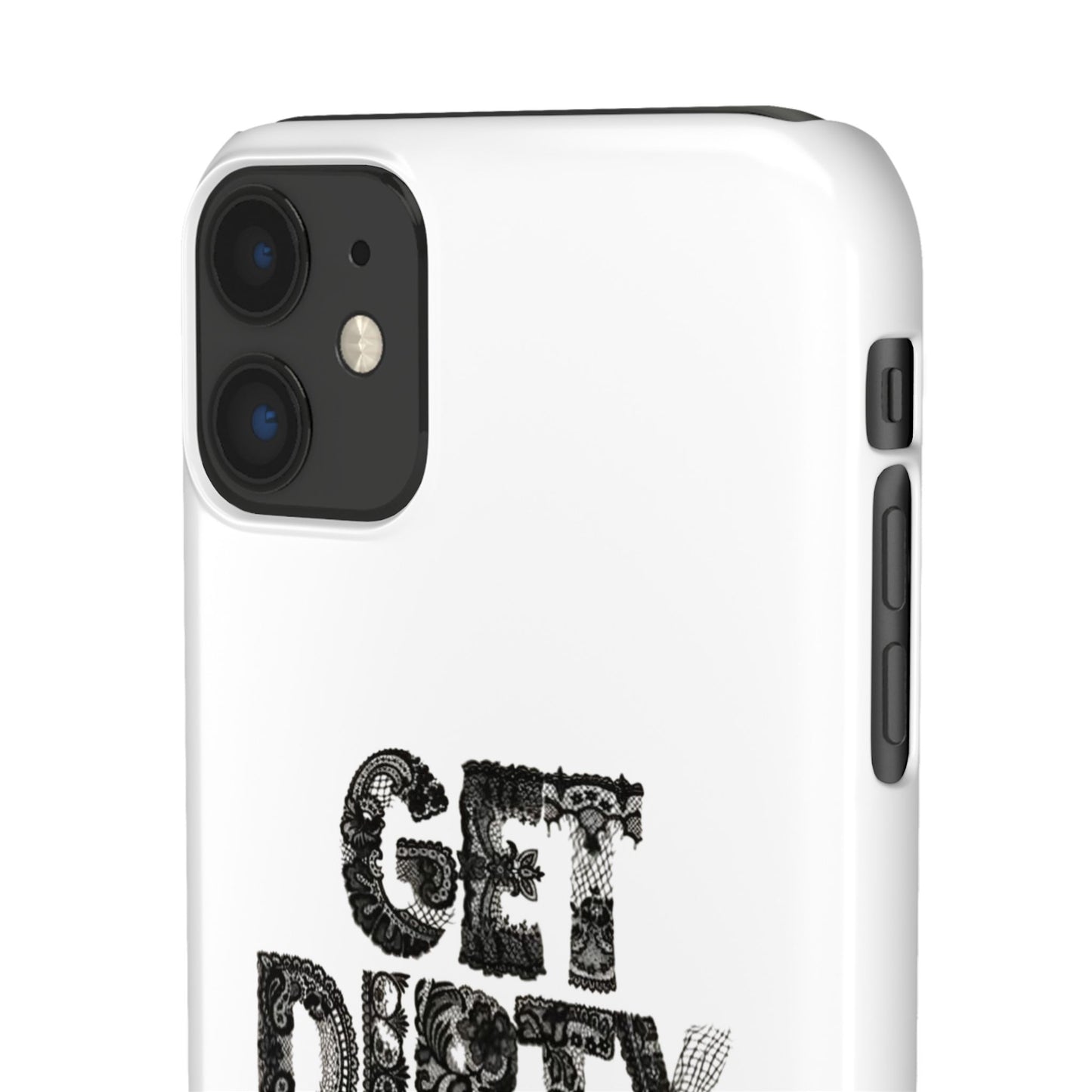 Get Dirty in Paris White Snap Case