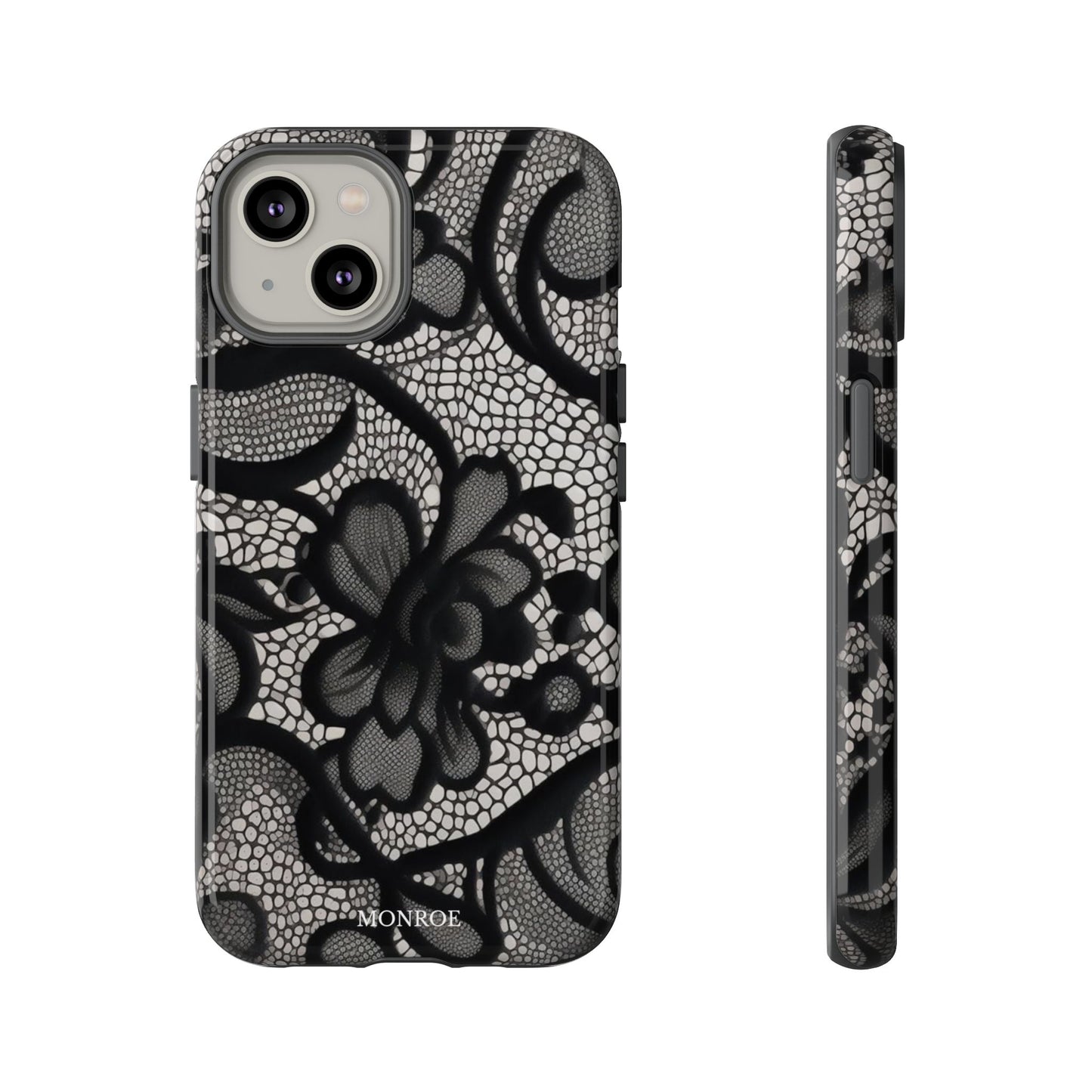 Black Floral Vintage Case