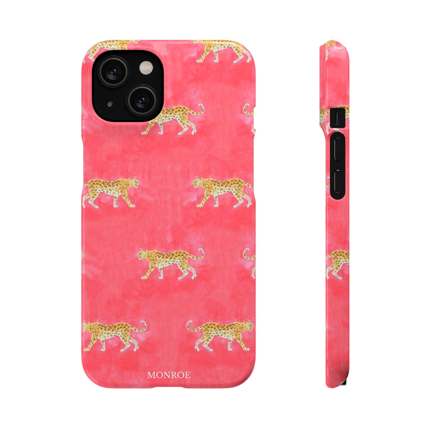 Pink Watercolor Leopard Case