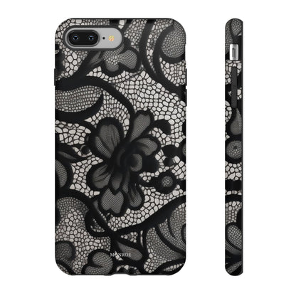 Black Vintage Lace Tough Case