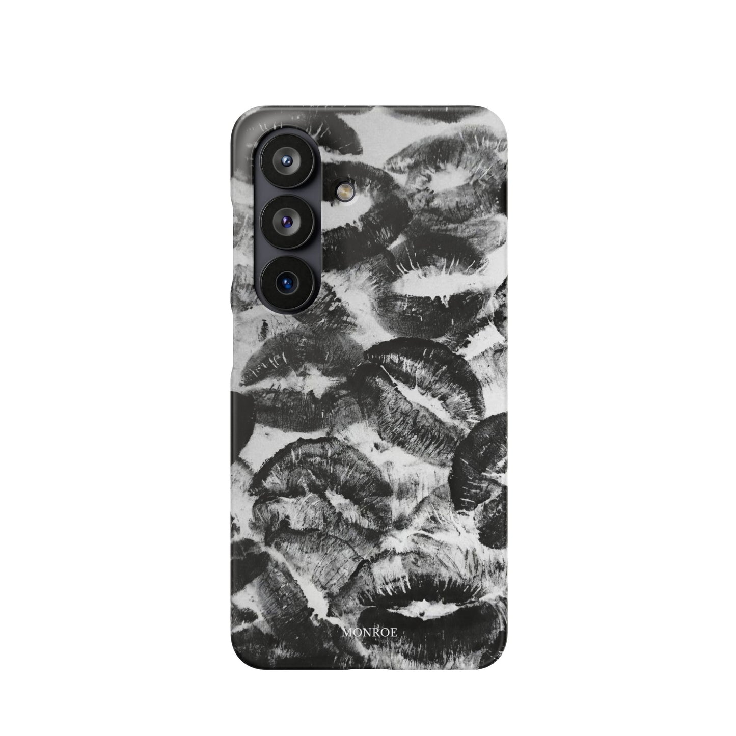 Black & White Kiss Print Case
