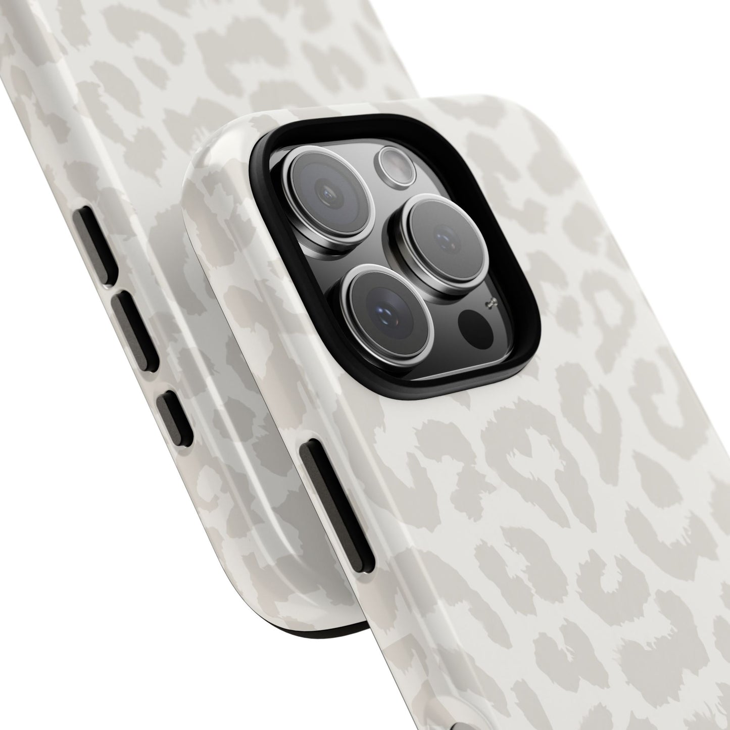 White Leopard Print Tough Case