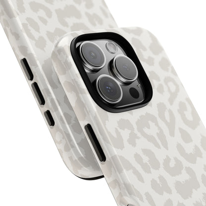 White Leopard Print Tough Case