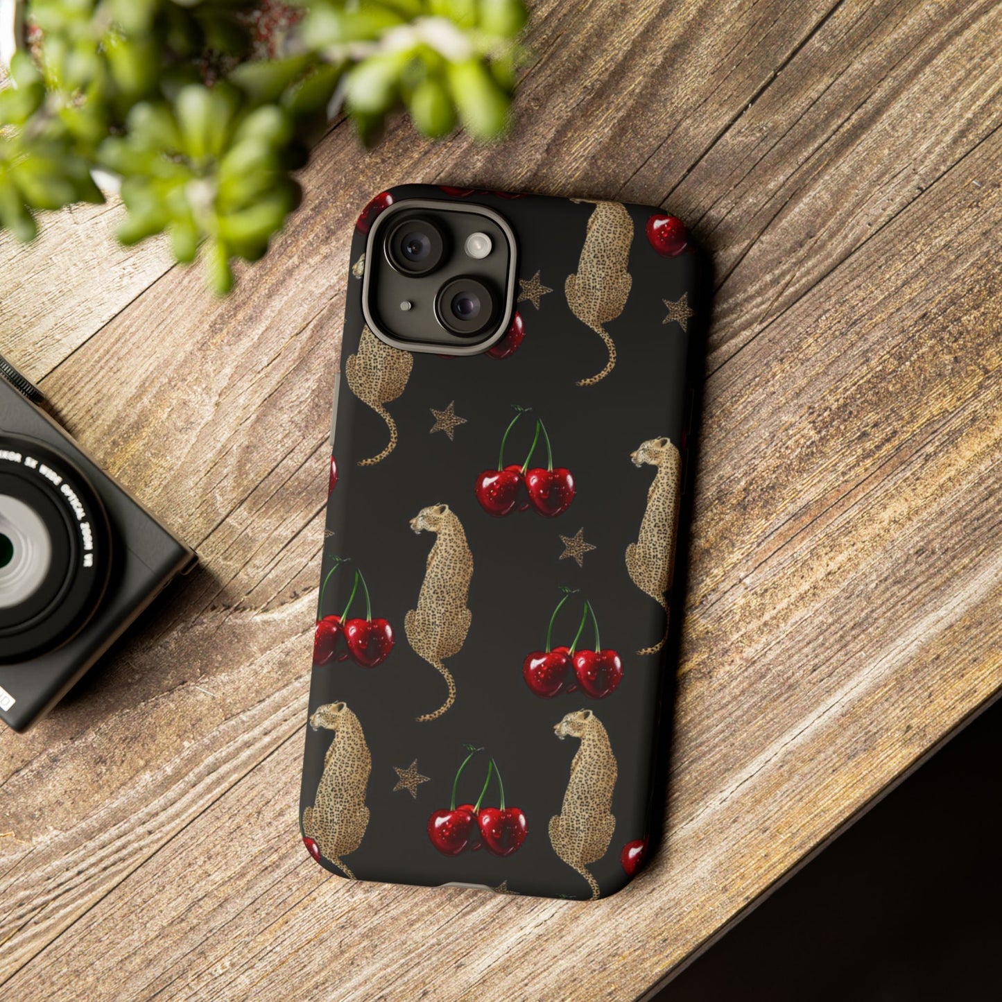Leopard & Cherry Tough Case