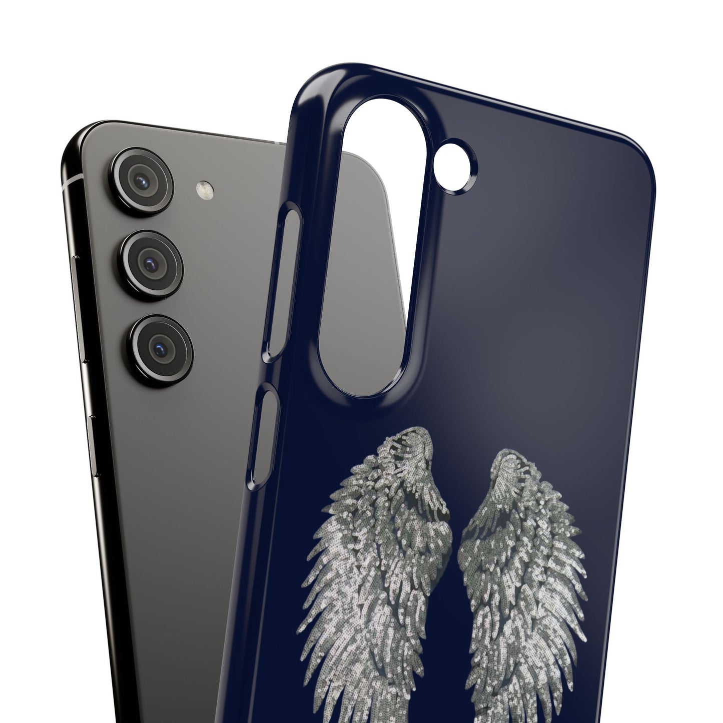 Navy Angel Wings Case