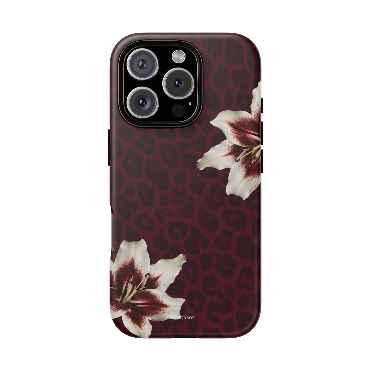 Burgundy Lily Leopard Tough Case