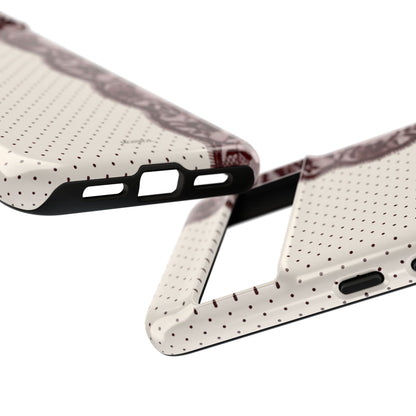 Burgundy Lace Edge Tough Case