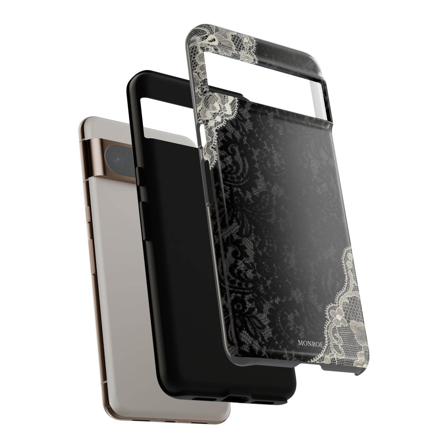 Black & White Edged Tough Case