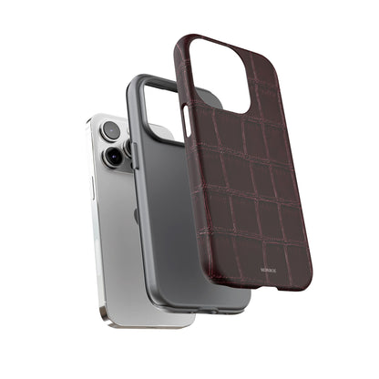 Burgundy Croc Tough Case
