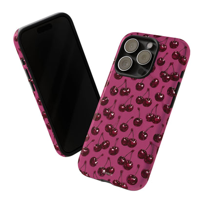 Burgundy Cherries Tough Case