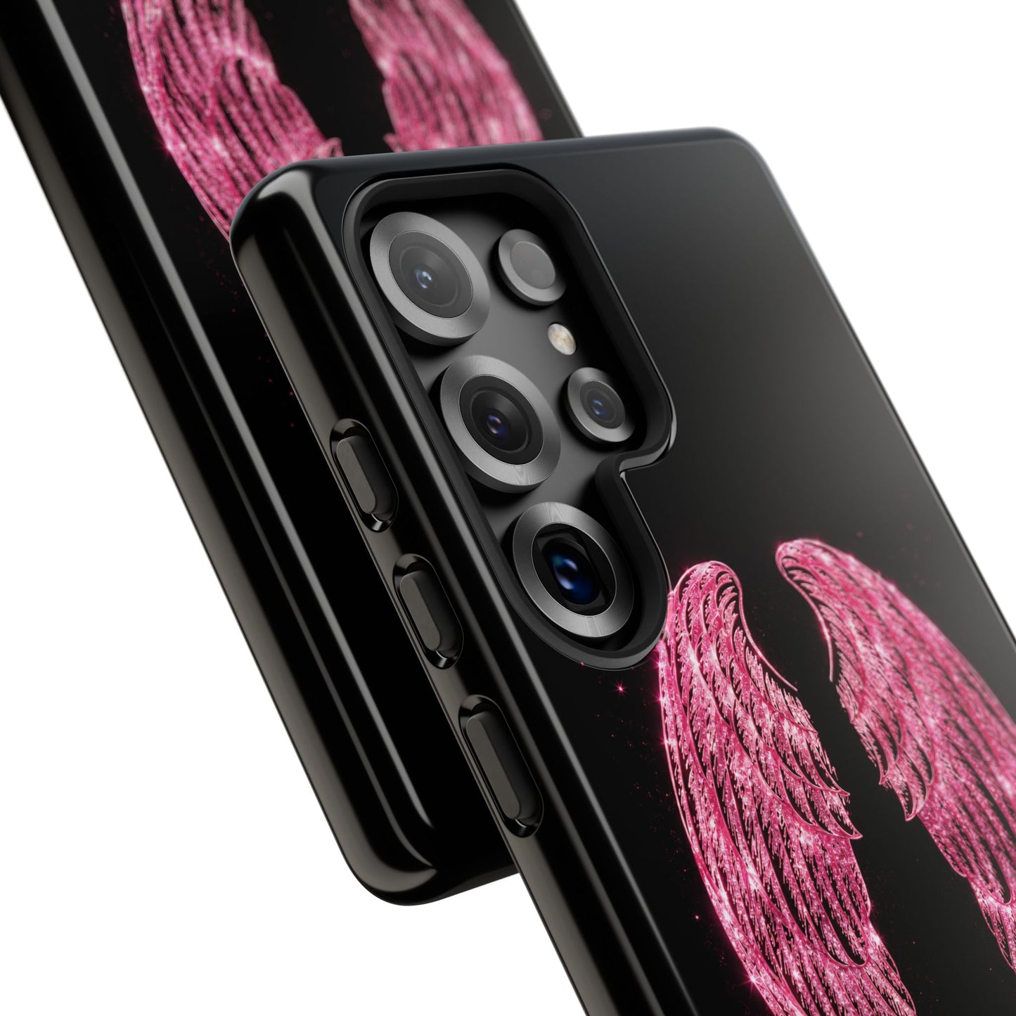 Pink Glitter Angel Tough Case