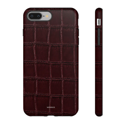 Burgundy Croc Tough Case