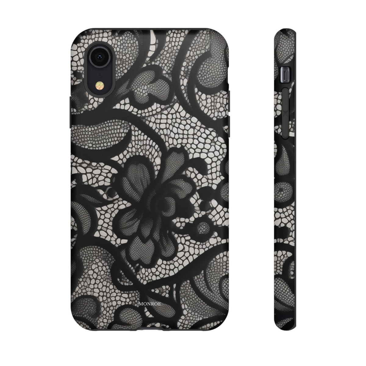 Black Floral Vintage Case