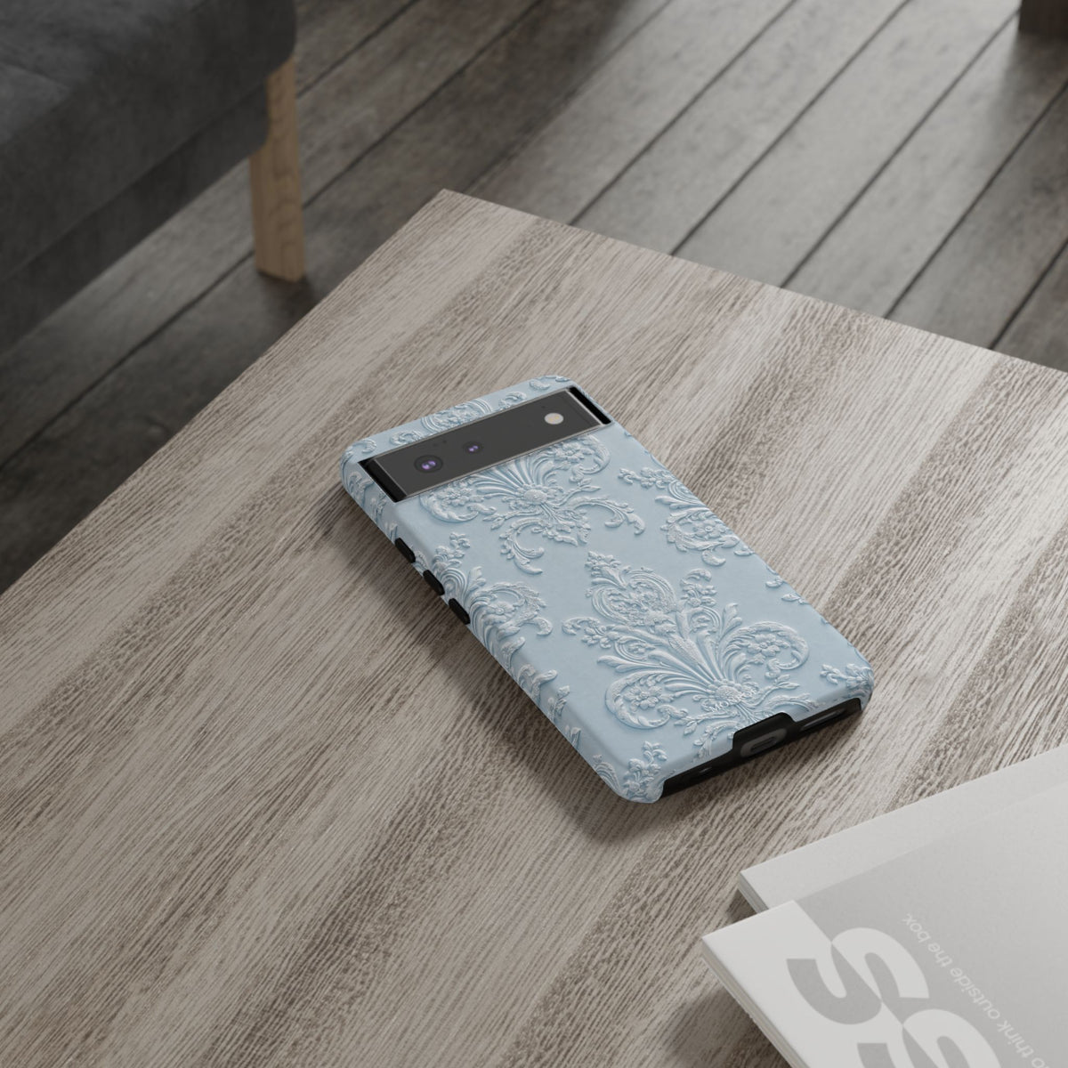 Blue Vintage Pattern Tough Case