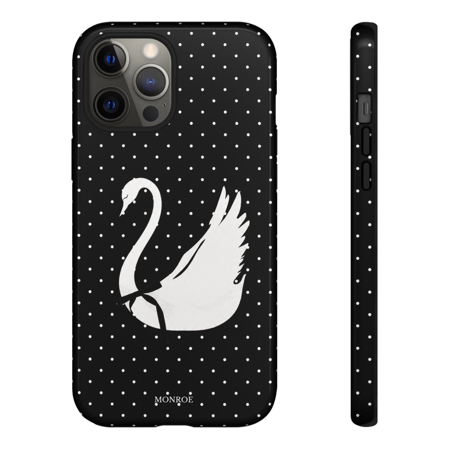 Black Swan Polka Dot Tough Phone Case