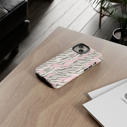 Light Pink Zebra Tough Case
