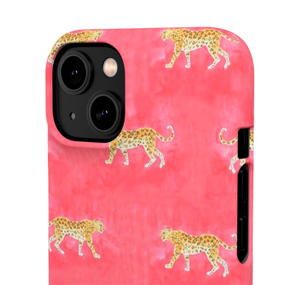 Pink Watercolor Leopard Case