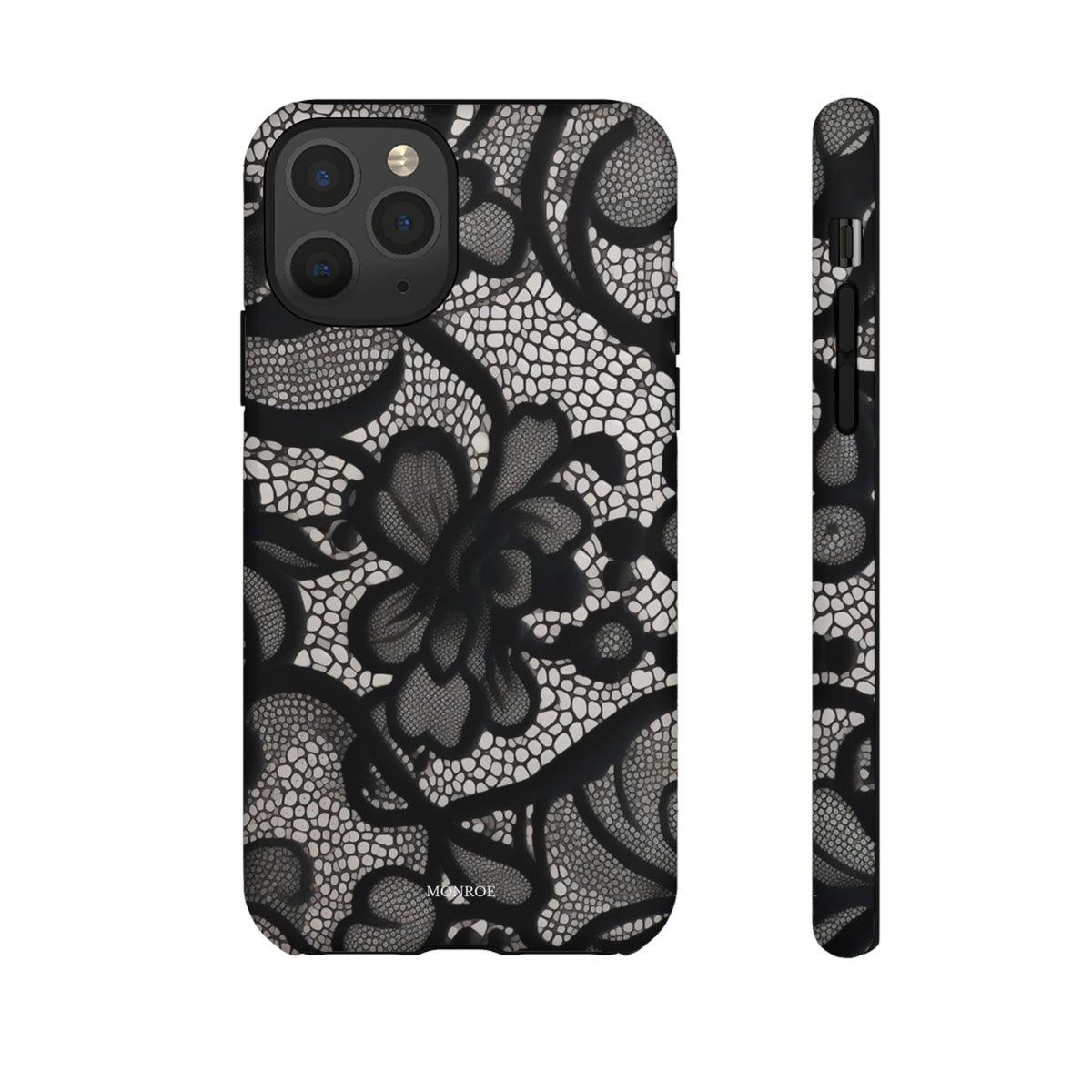 Black Vintage Lace Tough Case