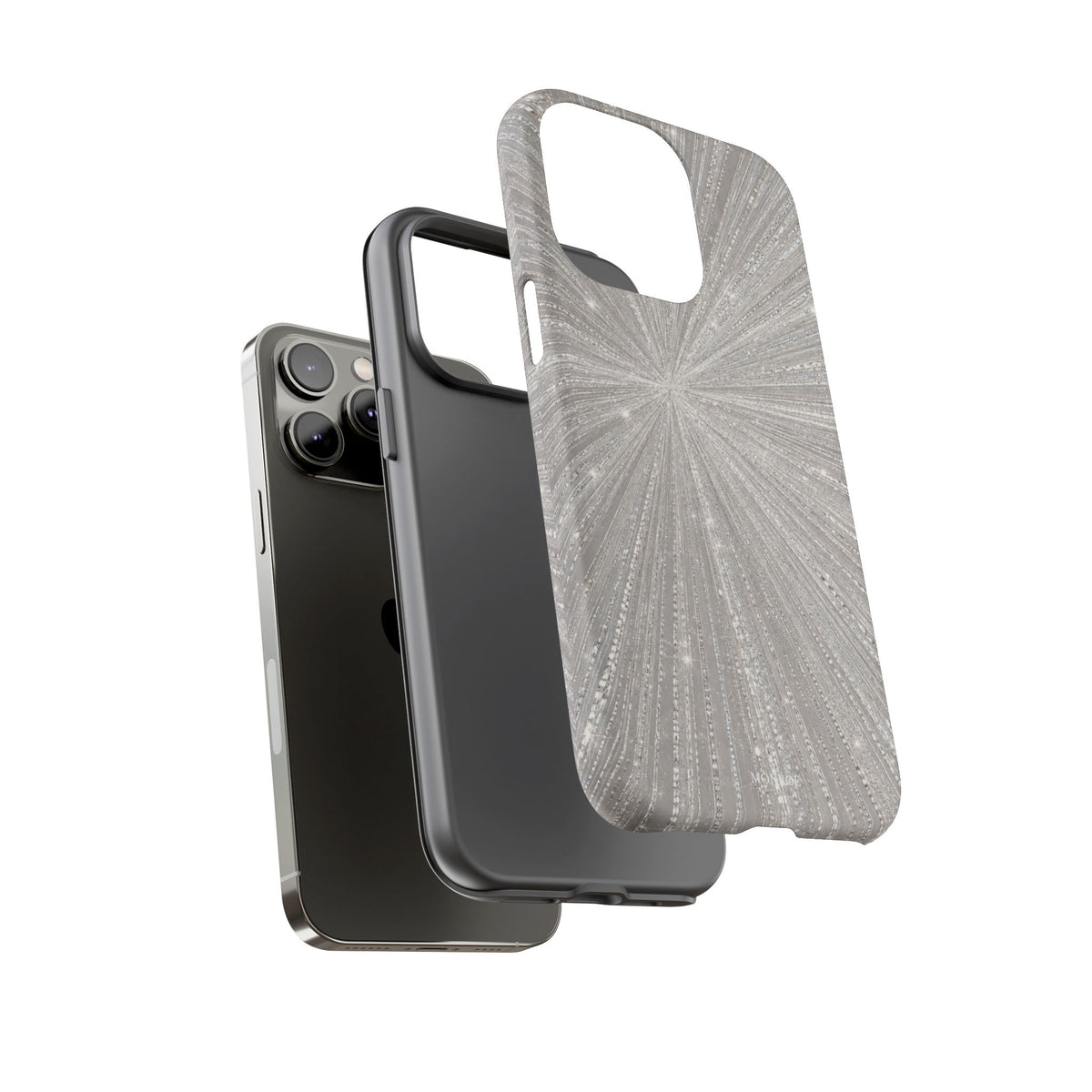 Sparkling Silver Burst Tough Case