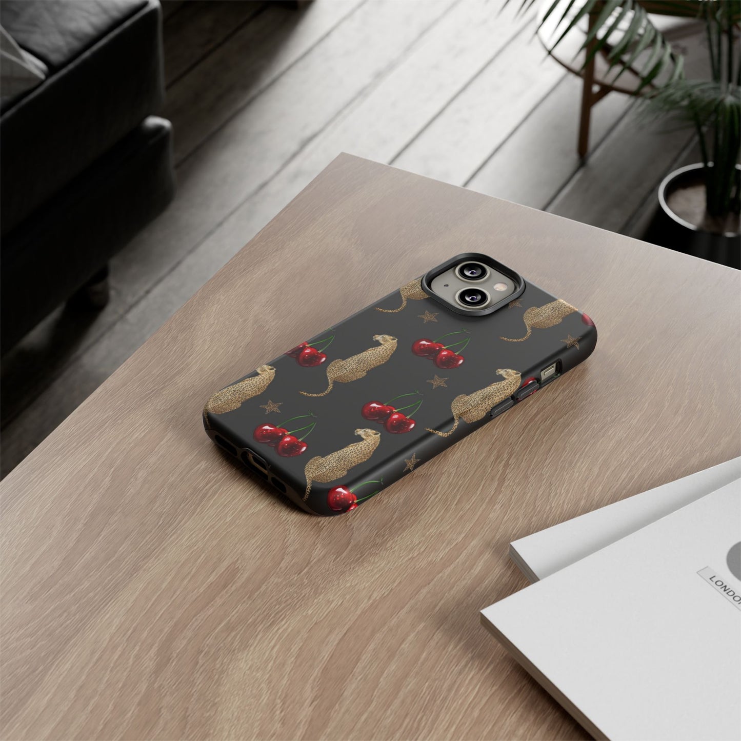 Leopard & Cherry Tough Case