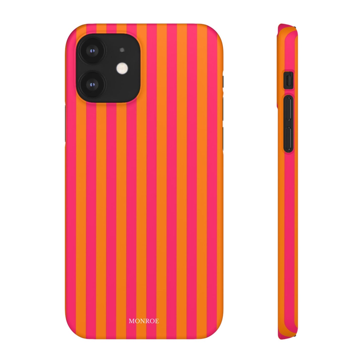 Striped Orange & Pink Case
