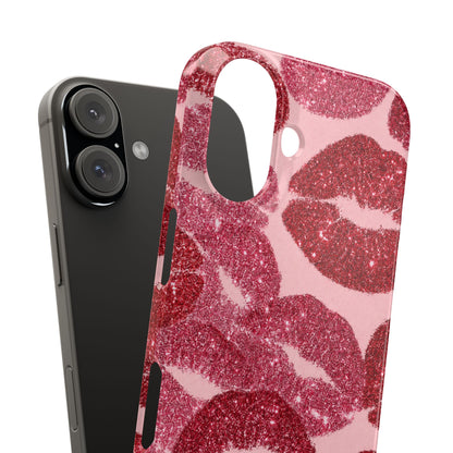 Pink Glitter Kiss Case