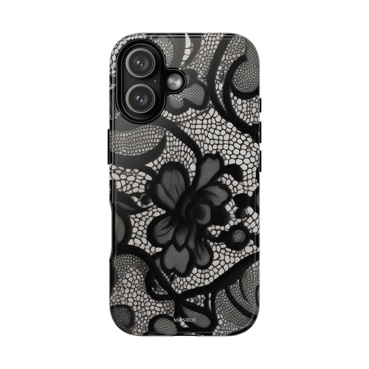 Black Floral Vintage Case