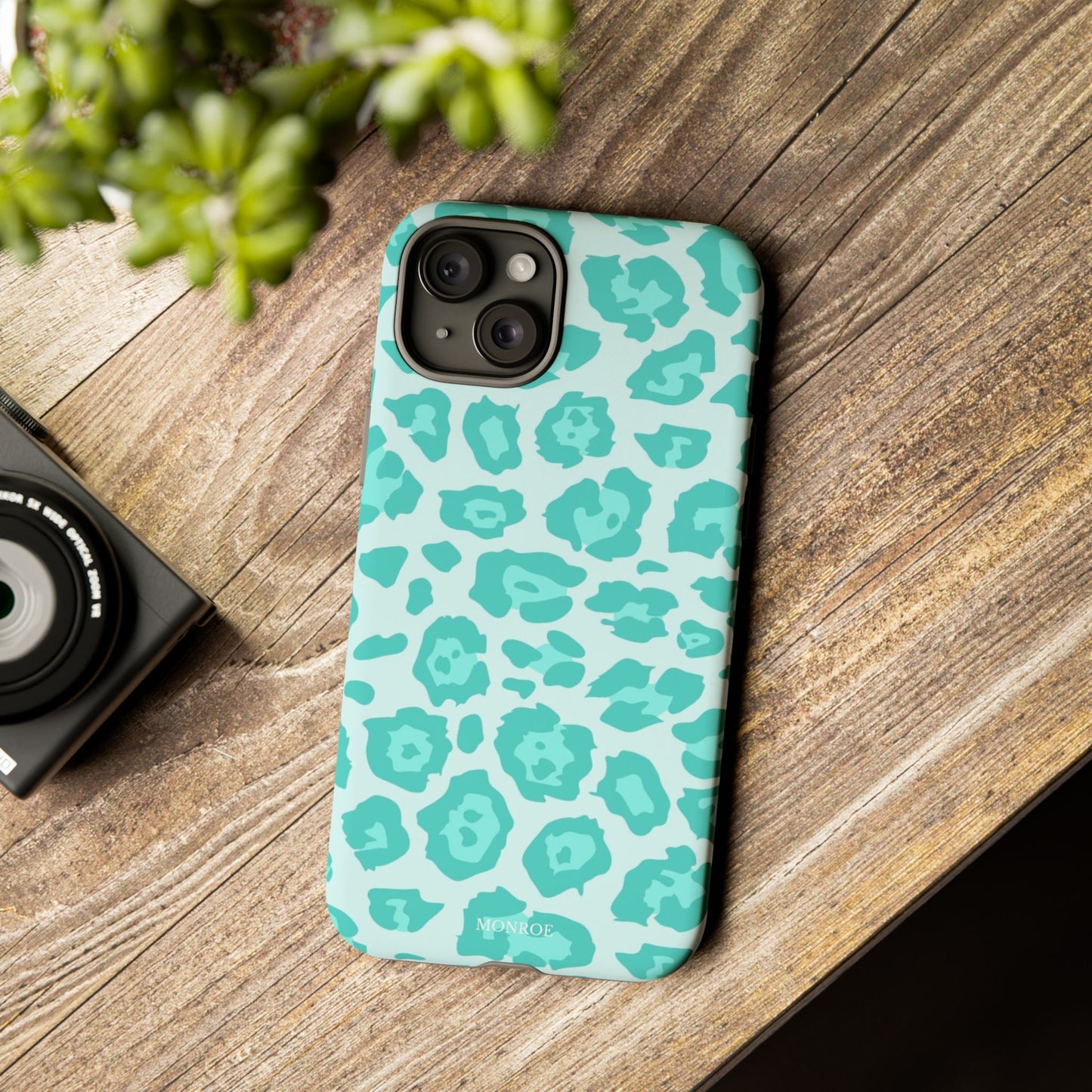 Teal Leopard Tough Case