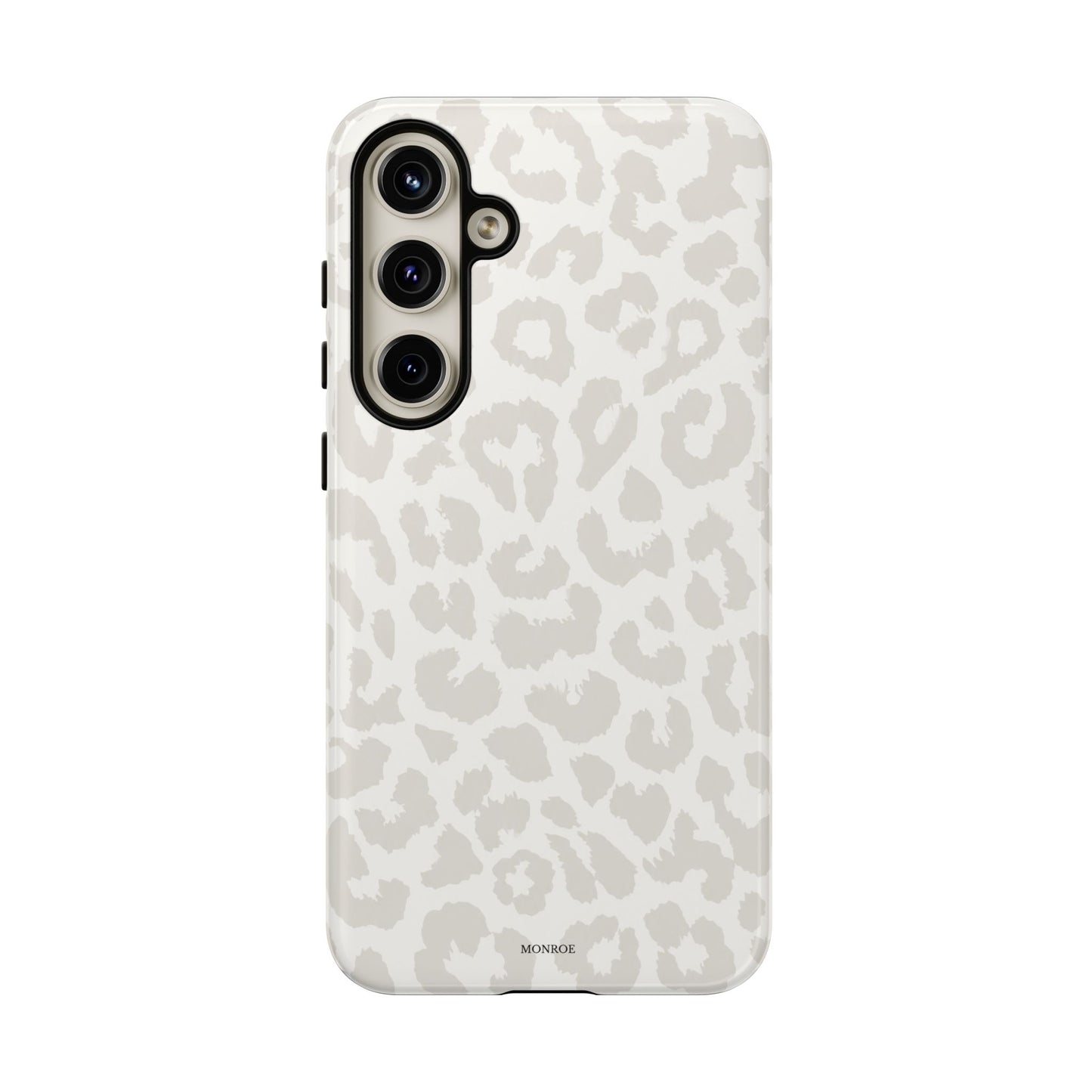 White Leopard Print Tough Case