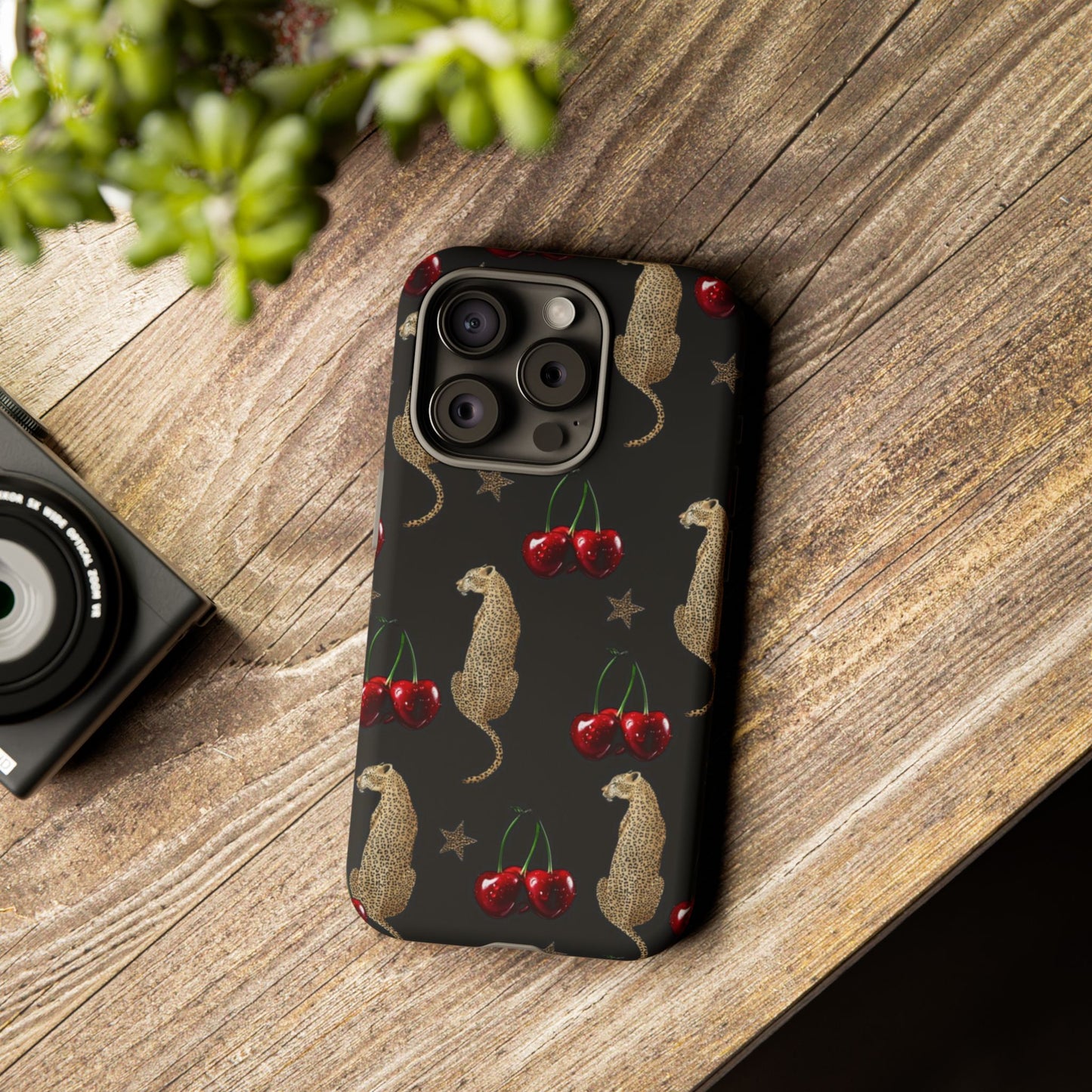 Leopard & Cherry Tough Case