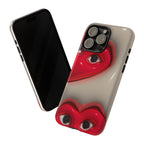 3D Hearts Phone Case